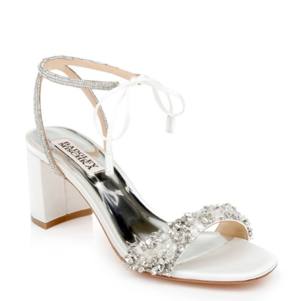 Badgley Mischka Block Heel with Ankle Tie